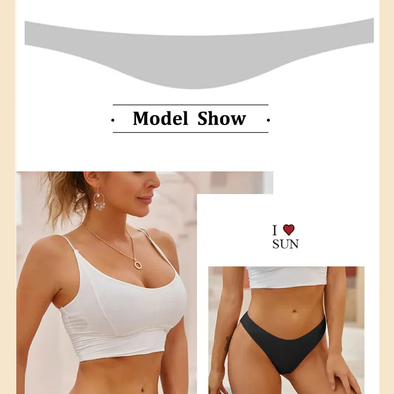 6pcs Cotton Women's Lingerie M-XXL Solid Seamless Panties Sexy Breathable Low-Waist Briefs Female Soft Comfortable Underpants
