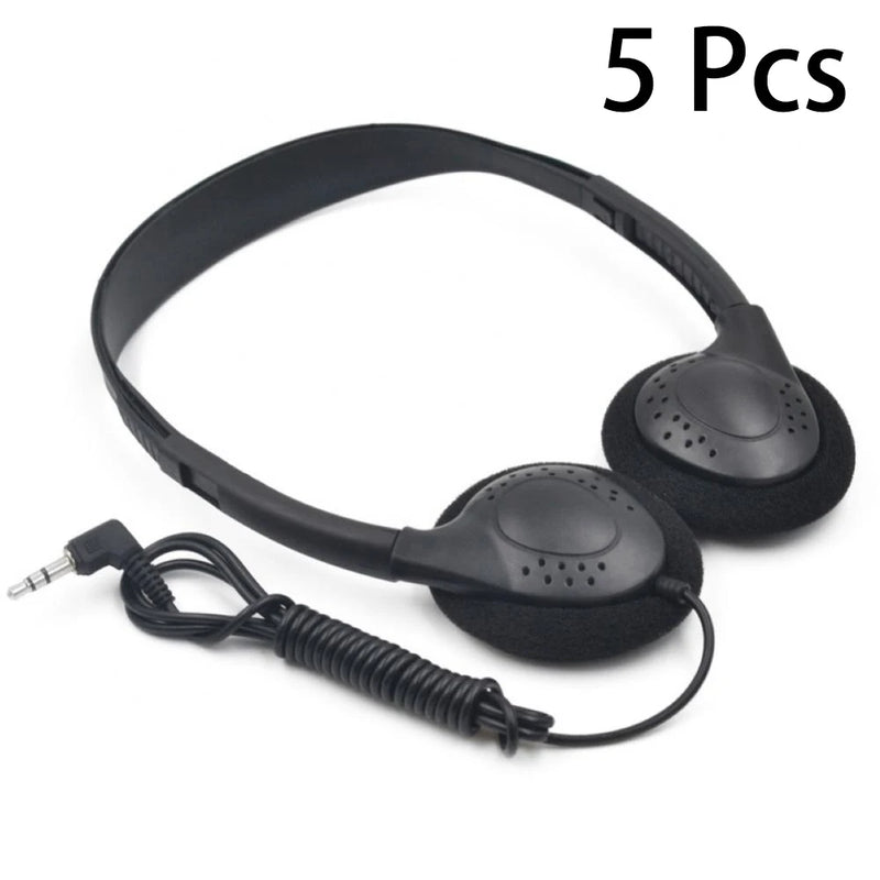 3.5mm Wired Computer Headphone No Microphone Gaming Headset Noise Canceling Sports MP3 Earphone Wired Stereo Headset Universal