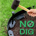 No Dig Landscape Edging Kit, Flexible Plastic Garden Border with Spikes for Lawn, Flower Bed, Pathway & Yard Landscaping