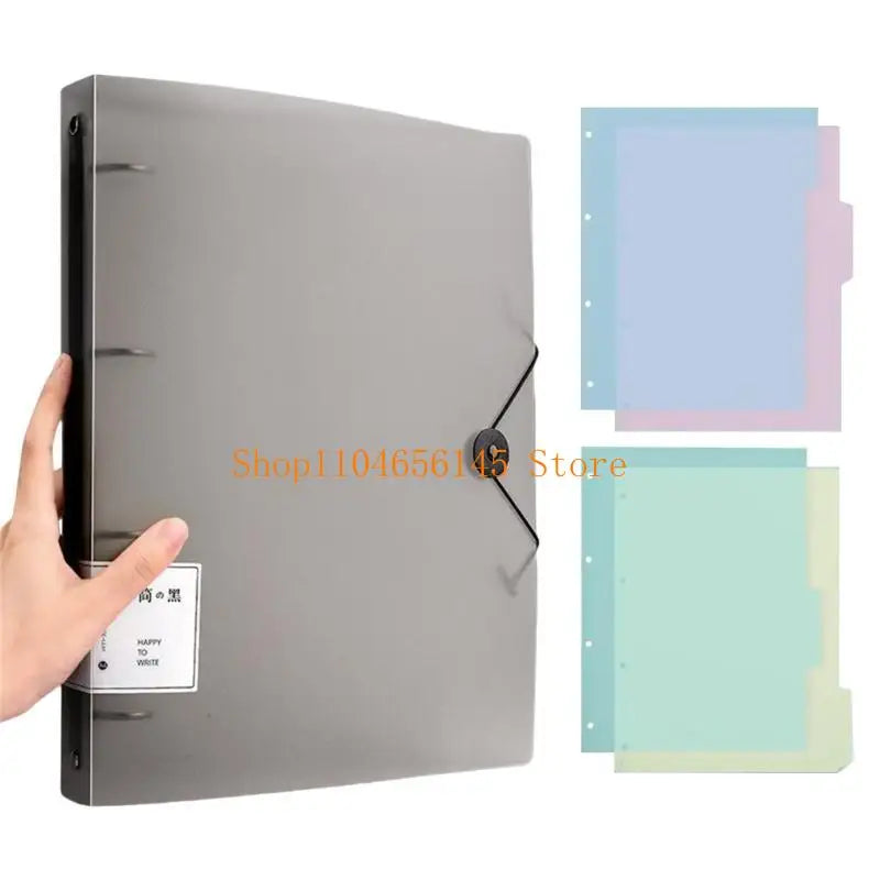 4 Rings Binder 12.59x9.76Inch Hold up 220Sheets Water Resistant for Student Teacher Office Workers Presentation Folder