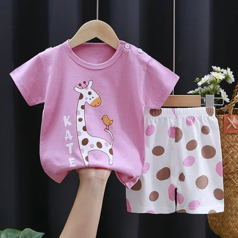Children's Sets mother Kids Clothes Boys Girl T-shirt | SAMAG