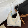 2026 New CEEKAY Star Embroidered Hobo Bag, Cute Shoulder Bag with Star Pendant, Large Capacity Tote for Women Handbag Tote Bag
