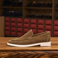 Men's Cow Suede Loafers Slip On Casual Shoes Comfortable Flat Driving Moccasins Fashion Lazy Loafers For Men Daily Wear Shoes