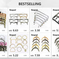 1-10Pcs D Ring Shape Metal Handles Replacement DIY Handbags Bags Purse for Making Women Bag Belt Hardware Accessories