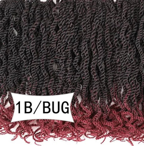 Synthetic Braided Full Lace Wigs with Baby Hair 12inch Curly Twist Box Braided Wigs for Woman Glueless Braided Wigs on Sale