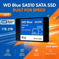 WD Blue SA510 2.5" SATA3 Internal SSD 1TB 2TB Original Western Digital Solid State Hard Drive For Notebook Desktop Computer