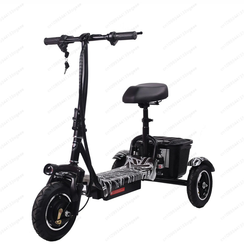 New Foldable Lithium Battery Electric Tricycle Adult Household