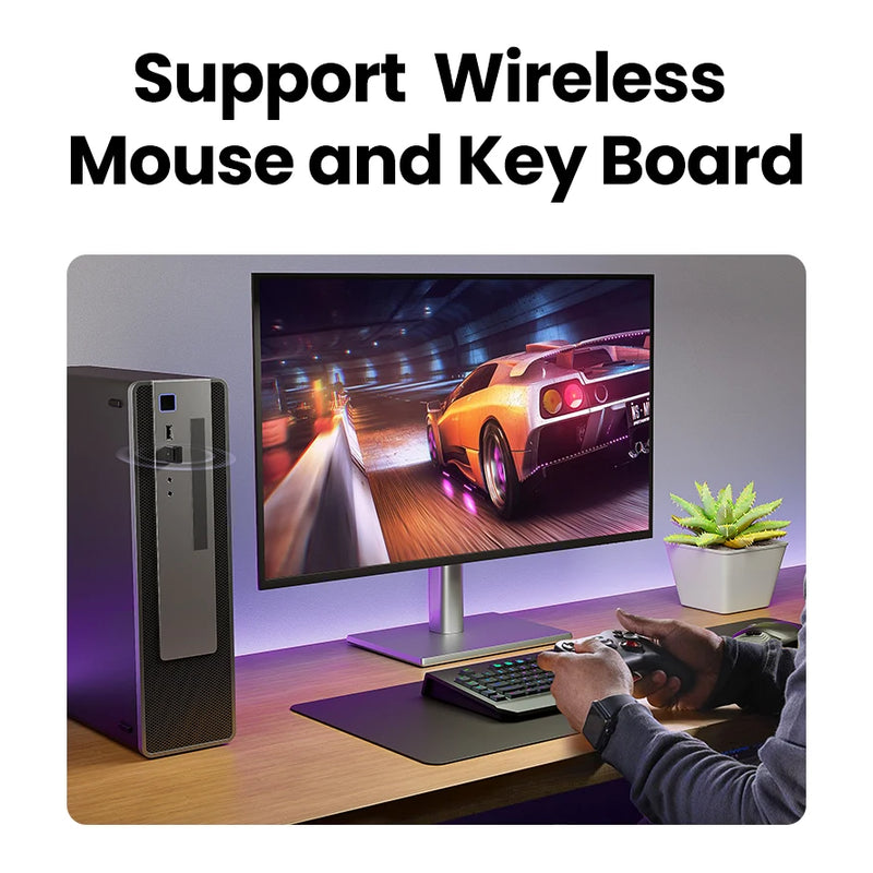 USB Bluetooth Adapter, Bluetooth 6.0 Dongle for PC Windows 11/10/8.1, Bluetooth Receiver & Transmitter for Keyboard/Mouse