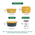 Widesea Camping Cookware Set Easy to Carry Multi Combinations Portable Outdoor Cooking Kit with Stove Cutlery for Hiking Picnic