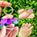 3mm or 2mm Round D VVS Moissanite Full Eternity Band S925 Silver Jewelry Women Engagement Gift Party - Visuel 5 | SAMAG