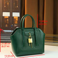 Simple casual metal lock tote 2026 new versatile large-capacity Boston bag