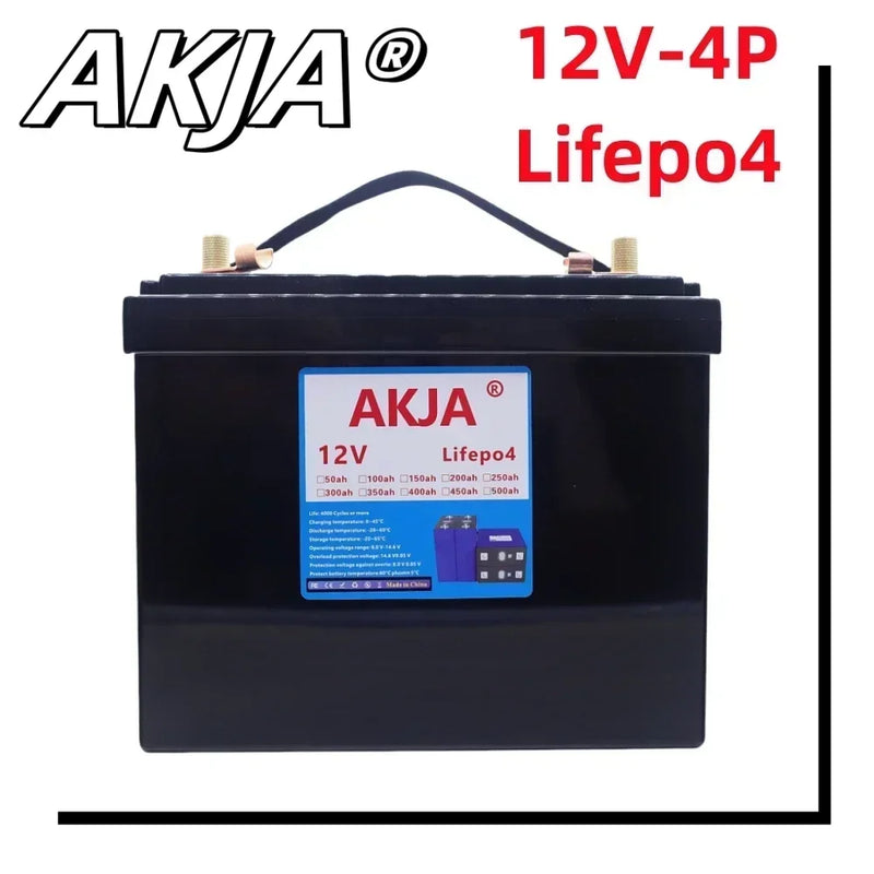 Air fast transportation12V LiFePO4 400Ah500Ah battery built-in BMS lithium iron phosphate battery6000+golf cart solar cycle life