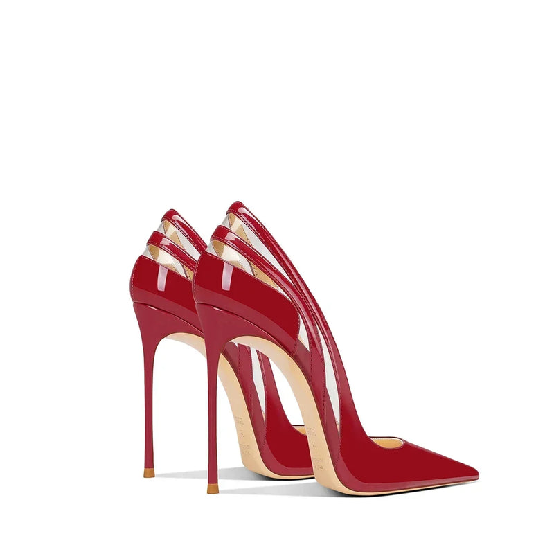 2026 Spring and Autumn New Women's High Heels Lacquer Leather Pointed Fine Heels Fashion Formal Women's Shoes