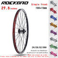 ROCKBAO Mountain Bike Wheelset 24/26/27.5/29 Inches Disc Brake Aluminum Alloy 4Bearings 7-12Speed Thru Axle MTB Bicycle Wheel