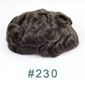 Super Ultra Thin Skin 0.02mm 80-100%Density Men Toupee Brown Black 210# Human Hair System Undetectable Natural Hairline Prosthes