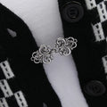 1 Pair Vintage Sweater Swirl Clip Cape Cloak Clips for Dress Retro Cardigan Clip Shawl Clasp Shirt Button Clip for Girl Women