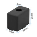Heater Silicone Sleeve For FLSUN V400 3D Printer Silicone Sock Cover Protection Hotend Heat Block Protect Accessories