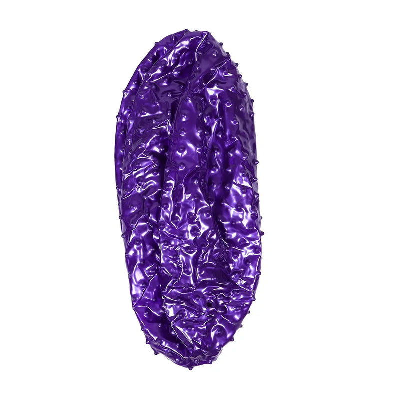 Spiked Yoga Massage Ball Purple 75Cm Deep Tissue Muscle Relief Sensory Workout Fitness Stress Massage Ball
