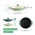Microwave Grill Pan Microwave Griller, Griddle & Crisper Pan with Lid for Grilling, Browning, and Crisping Foods