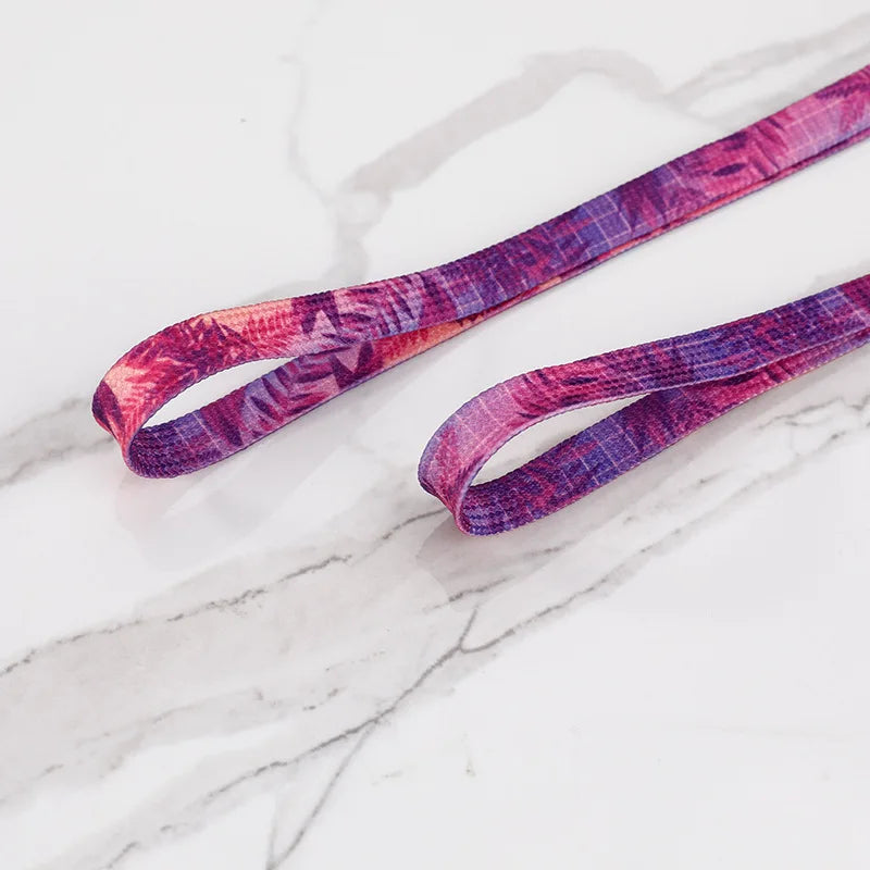 Graffiti Shoelaces Fashion Leisure for Men and Women Flat Shoe Laces Wear Resistant Non Fading College Style Shoestring 1 Pair