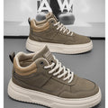 Men's shoes four seasons breathable soft-sole non-slip casual shoes fashion youth Joker flat shoes Thick sole sports board shoes