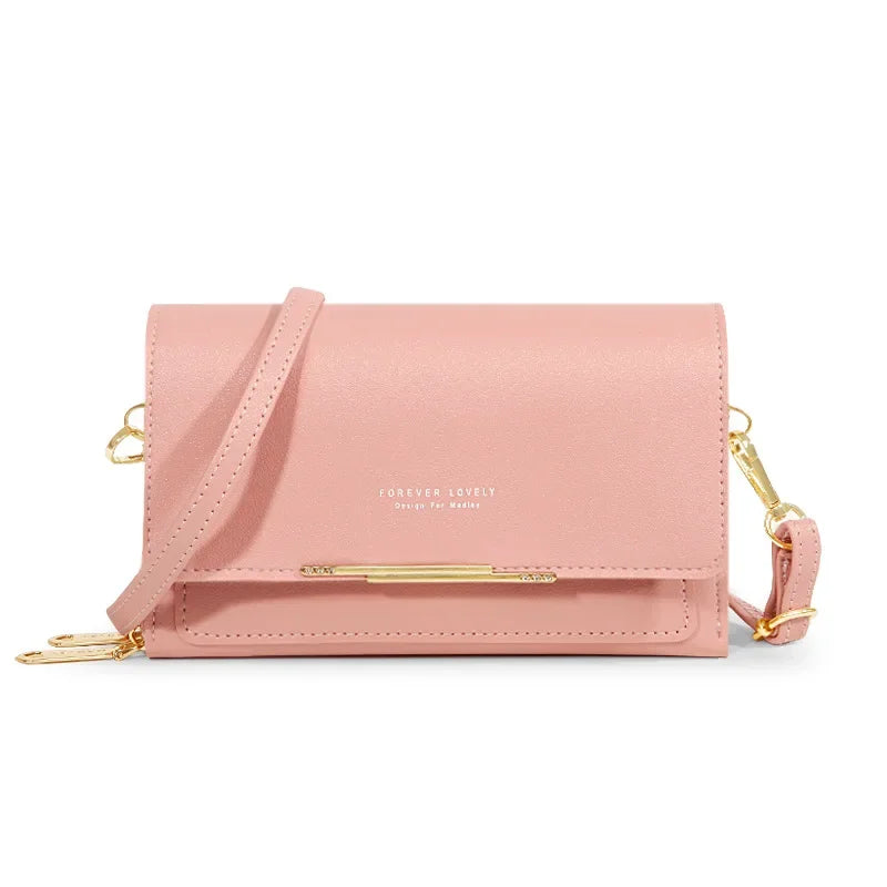 New Women Pu Leather Handbags Female Multifunctional Large Capacity Shoulder Bags Fashion Crossbody Bags For Ladies Phone Purse