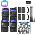 4Pcs Baofeng UV-5R 8W/5W Tri-Power Walkie Talkie High Power Dual Band Long Range Portable Handheld UV 5R Radio
