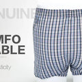4PCS Mens Underwear Boxers Loose Shorts Men'S Panties Cotton The Large Plaid Arrow Pants Plus Size  Classic Basics Plaid