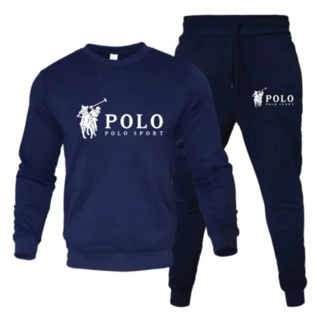 Men's autumn and winter sets of round - neck sweatshirts and jogging pants, and fashion, outdoor fitness - View 11 | SAMAG