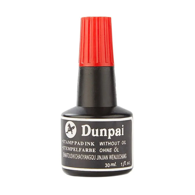 High Quality 30ML Stamp Pad Ink Red/Blue/Black Non-erasable Marker Pen Ink Quick-drying Stamp Paste Ink