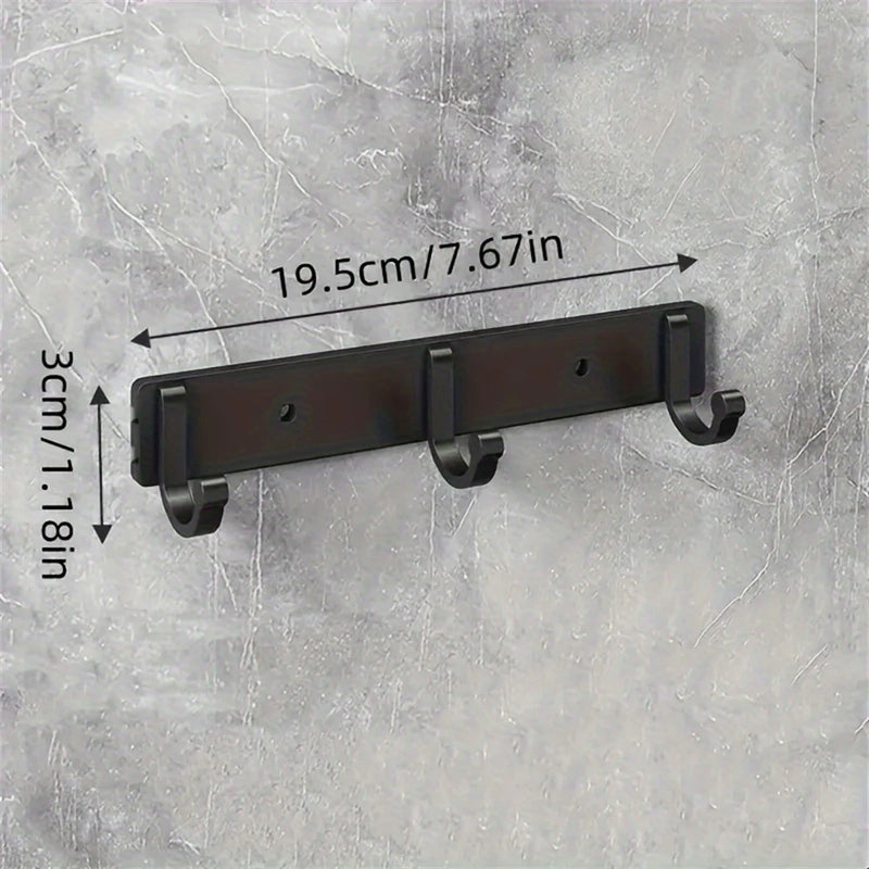 1 Piece Kitchen Facilities Black Aluminum Wall Hook - Perfect For Placing Spatulas And Supplies In The - View 6 | SAMAG