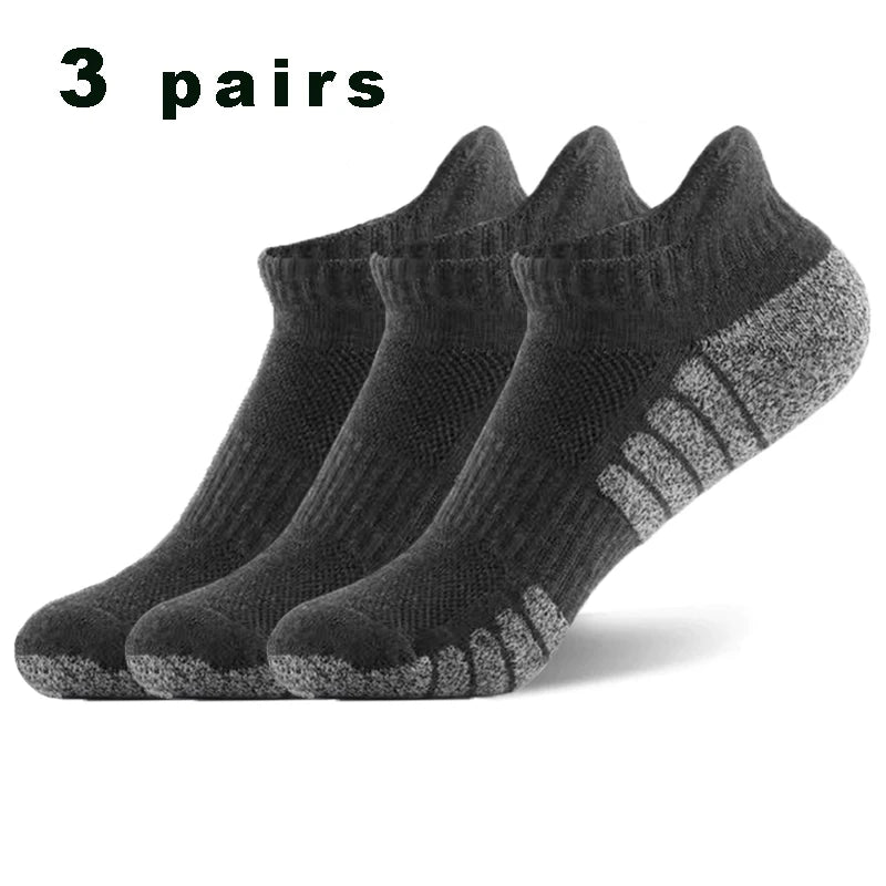 3 Pairs Professional Running Sports Fitness Ankle Socks | SAMAG