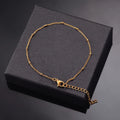 Stainless Steel Multilayers Chain Bracelet Women Simple Fashion Layered Girl Wrist Bracelet  Jewelry Accessories Length 18cm+5cm