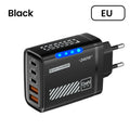 240W 5 in 1 GaN Desktop Charger Fast Charging Adapter 10A USB To TypeC Cable 3PD 2 USB Charger For IPhone Samsung Laptop