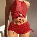 Summer Black Swimsuits Tankini Set Female Swimwear Sports | SAMAG