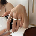 VENTFILLE 925 Sterling Silver Geometric Multilayer Round | SAMAG