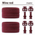 2 Pair No Tie Shoe Laces Kids Adult Quick Laces Round Elastic Shoelaces Without Ties Lock Shoelace Sneakers Shoes Accessories