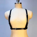 Fashion Punk PU Leather Waist Belt for Women Gothic Body Bondage Chest Harness Belt Adjustable Suspenders Clothing Accessories