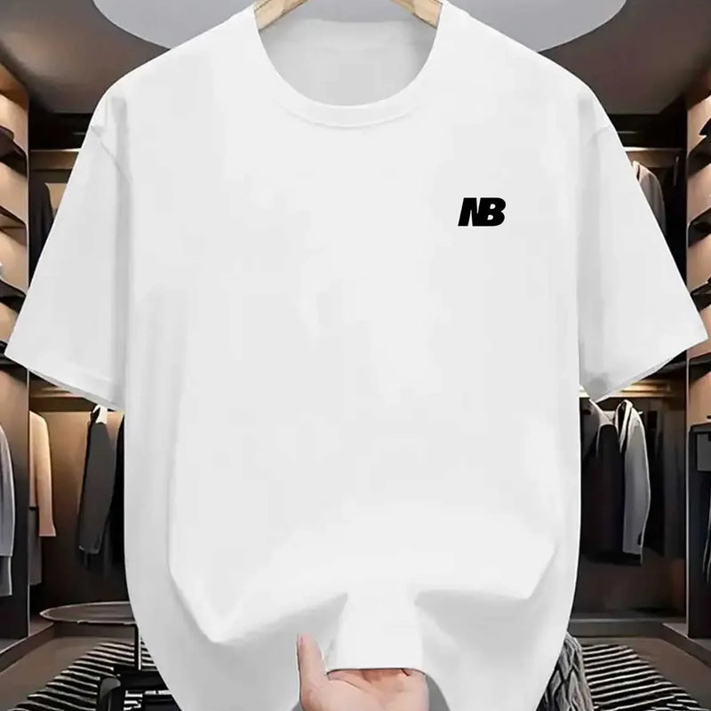 Men's T-Shirts - Breathable Moisture-Wicking Short Sleeve Round Neck Casual & Athletic Tees, All-Season Comfort Fit for Gym