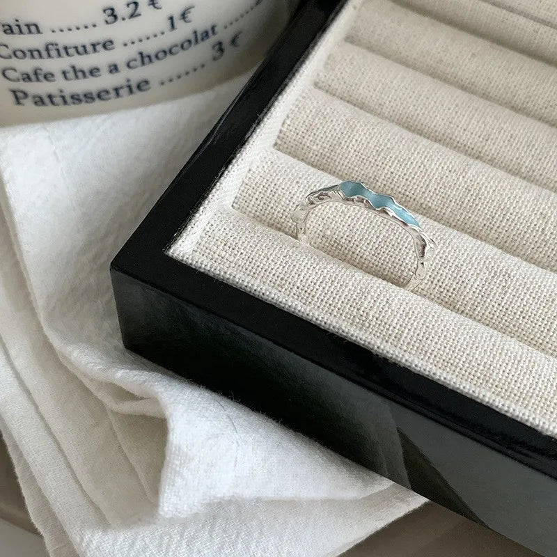 925 Sterling Silve Love Heart Hollowed Out Ring For Women Girl Extremely Fine Korea Ins Jewelry Gift Dropshipping