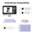 Parblo Intangbo S 7x4 Inches Digital Graphic Tablet for Drawing OSU Game with Battery-Free Stylus and Glove