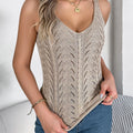 Spring Summer Knitted Tops for Women Elegant Solid Color - View 4 | SAMAG