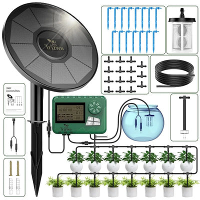 Solar Irrigation Equipment Greenhouse Drip Kit with 15M | SAMAG