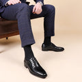 High Quality Handmade Oxford Dress Shoes Men PU Leather Suit Shoes Footwear Wedding Formal Italian Shoes Hot