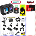 Action Camera 5K 4K60FPS  50MP 2" Touch Dual Screen 5X Zoom Wi-Fi EIS  170° DVR Webcam Wireless Mic 30M Waterproof Sport Camera