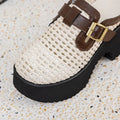 Women's Summer Slippers Mesh Holes 2026 New Women's Platform Mules 9cm High Heel  Woven Slippers Women
