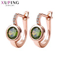 Xuping Jewelry Fashion Hot Sale Trendy Huggies Earring with Synthetic Cubic Zirconia for Girl Gifts 20160