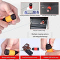 Pocket Keychain Flashlight Waterproof Outdoor Hiking Camping Mini FlashlightUSB Rechargeable LED Multifunctional Strong Light