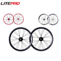 Litepro 16Inch  Folding Bicycle Wheelset Disc V Brake 74x130 100x135MM 20MM 11S 4Sealed Bearing Wheels Alloy Rims