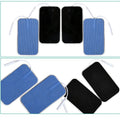 10Pcs 2mm Plug Non-woven Fabric Reusable Self Adhesive Electrode Pads Conductive Gel Pad Body Digital  Massager